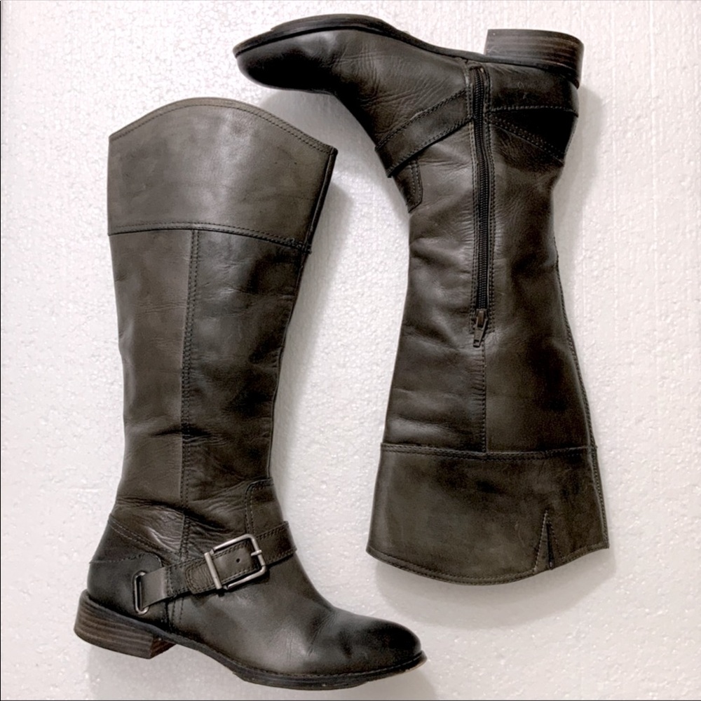Arturo Chiang Altea Leather Riding Boots Knee High